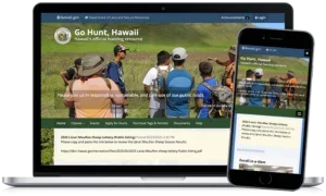 HunterEd on mobile and desktop view