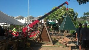 hns8 Crane hosting piece of playground