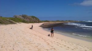 imag4365 woman walking on beach
