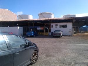 car parked in front of building