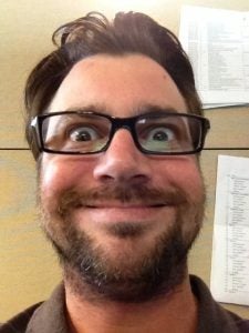 closeup of man with beard